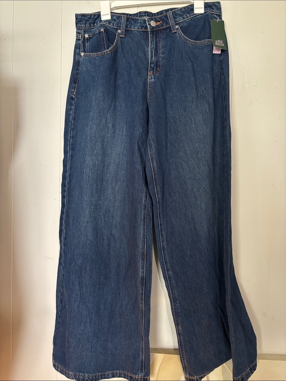 wild fable Indigo Wide-Leg mid-Rise Jeans